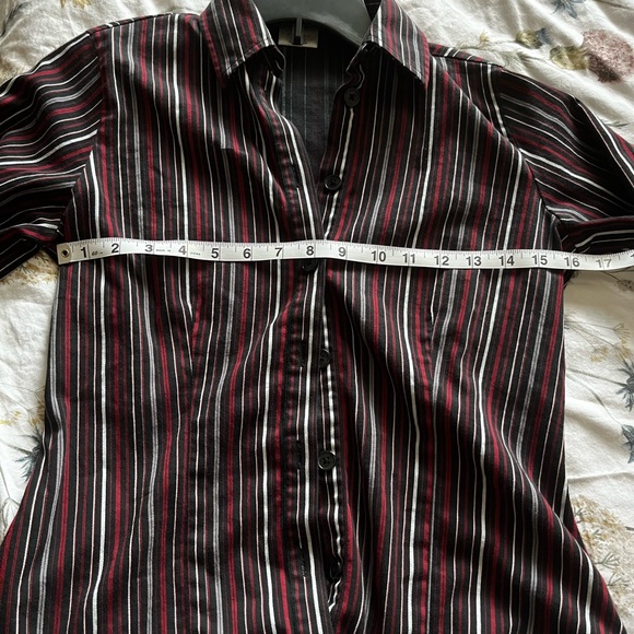 Van heusen women’s striped button down - Picture 3 of 5